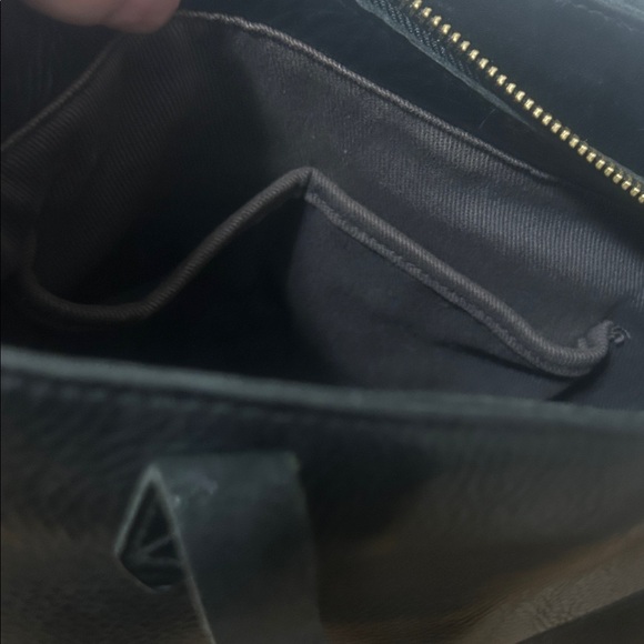 Madewell Black Leather Tote EUC - Picture 6 of 7
